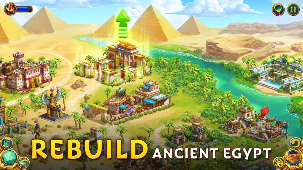 Tabuleiro de peças sobrepostas em Pyramid of Mahjong: Tile Match